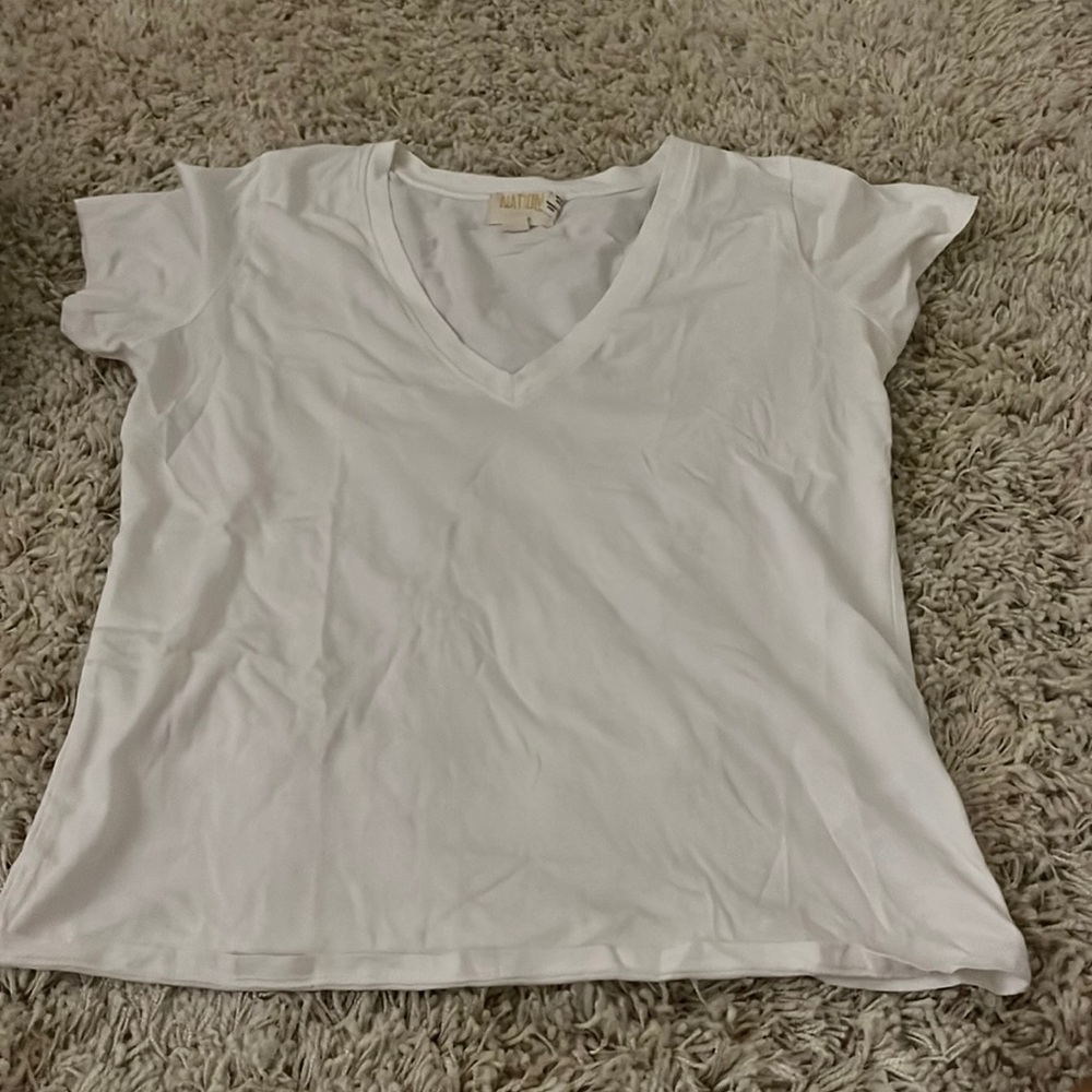 Nation white tshirt